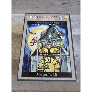 Portrait Puzzles 1008 Piece Puzzle Clock Tower Gnomes 20" X 26" Marquette,  MI